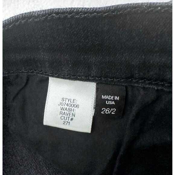 Veronica Beard Jeans 26/2 Debbie Skinny High Rise Black Button Fly Womens - Picture 9 of 11